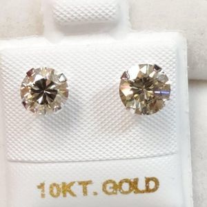 Certified 10K Moissanite(1.5ct) Earrings